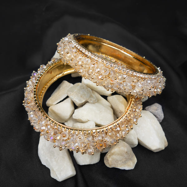 White Moti Bangles